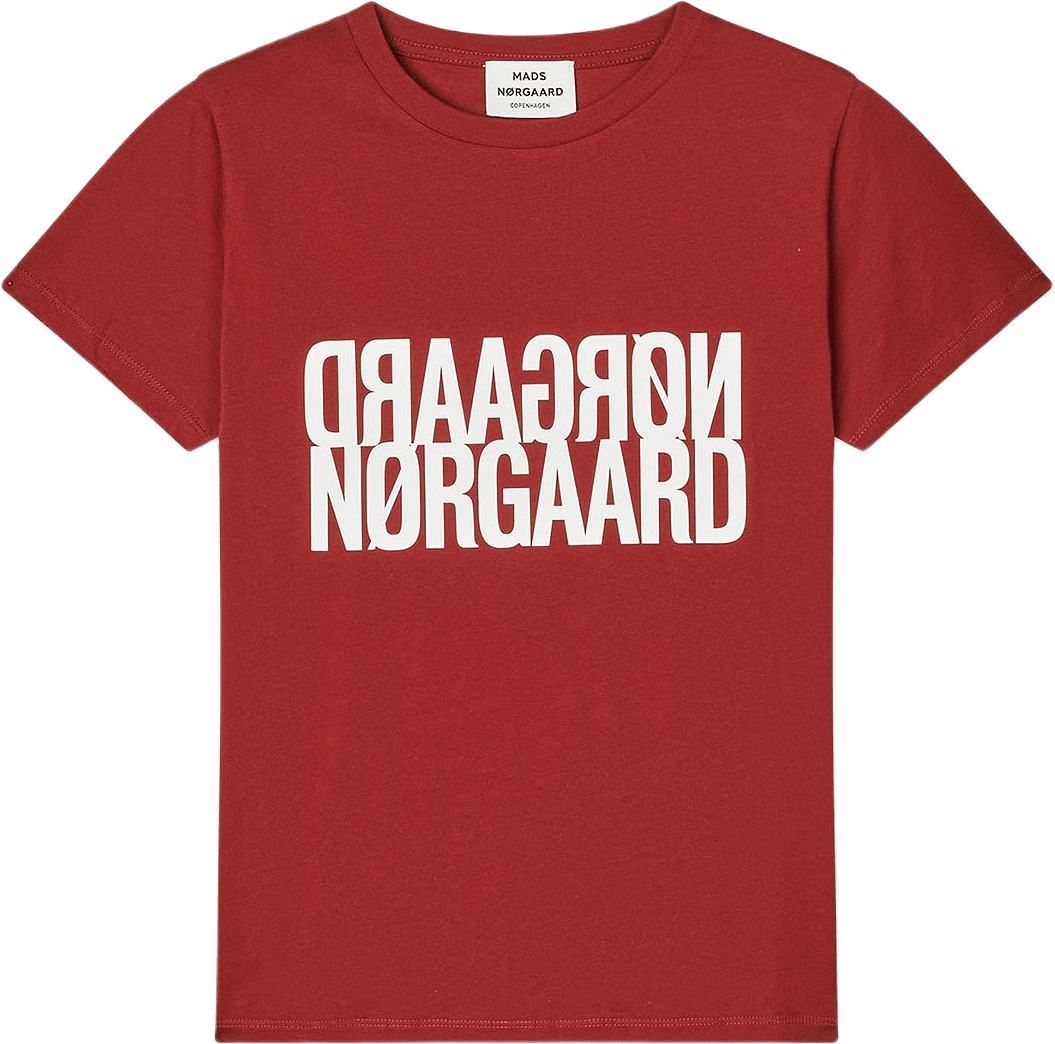 Single Cotton Trenda P Tee, från Mads Nørgaard, i färgen Winery.