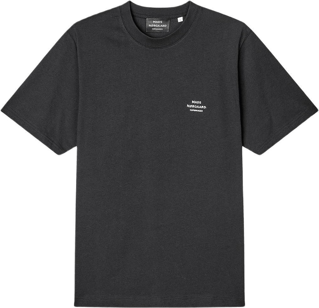 Cotton Jersey Frode Logo Tee FAV, från Mads Nørgaard, i färgen Black.