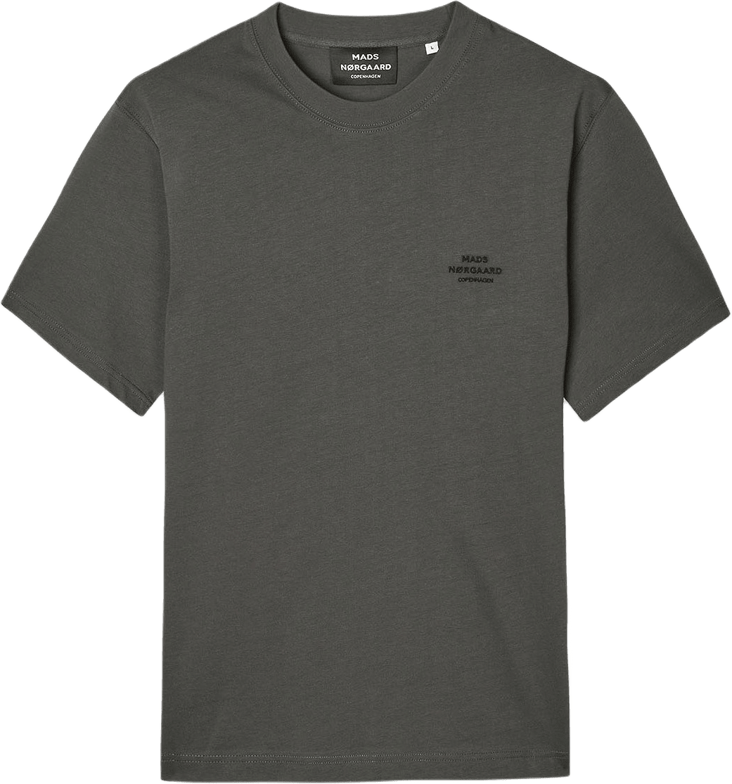 Cotton Jersey Frode Logo Tee FAV, från Mads Nørgaard, i färgen Asphalt.