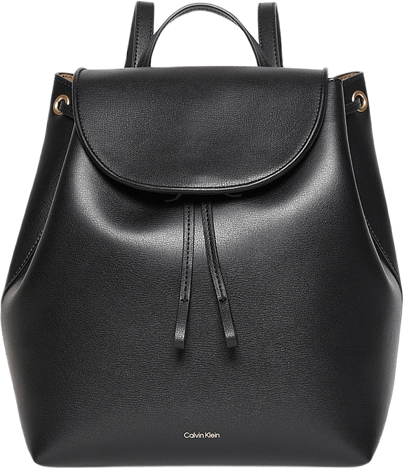 Foil Logo Flap Backpack, från Calvin Klein, i färgen Black/Toasted Coconut.