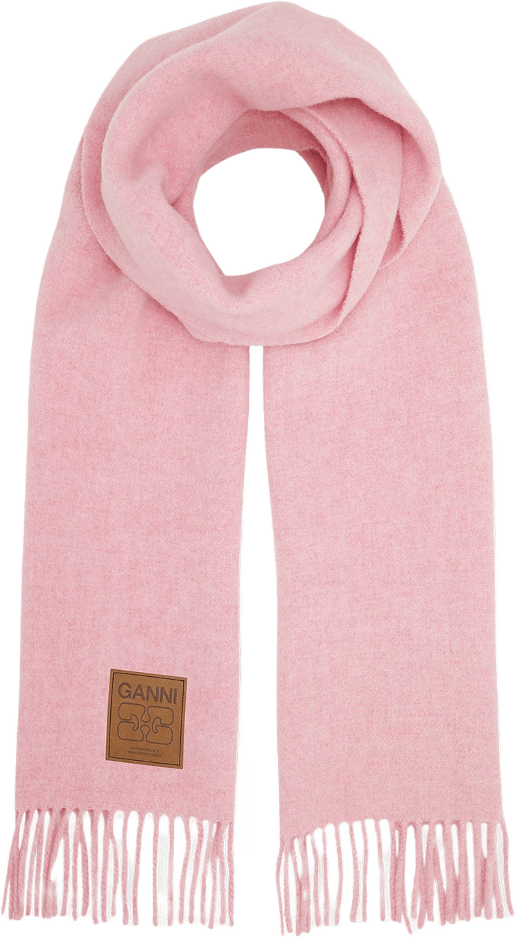 Double Face Wool Solid, från GANNI, i färgen Mauve Morn.