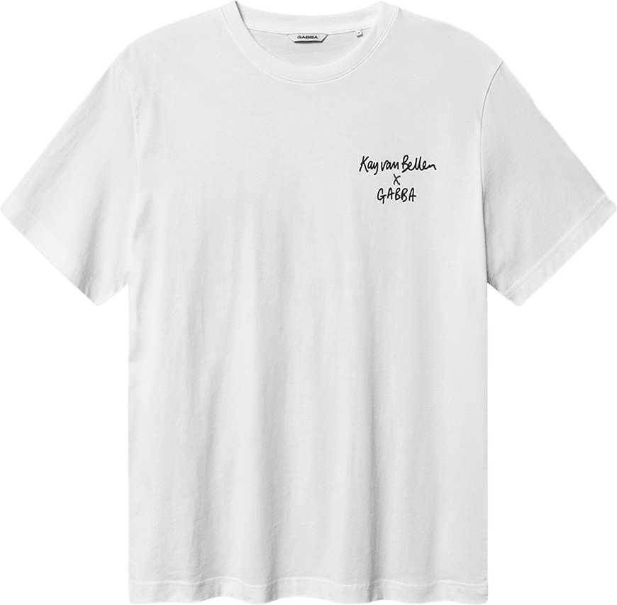 Dune Kay Man SS GOTS T-Shirt S/S, från GABBA, i färgen White.
