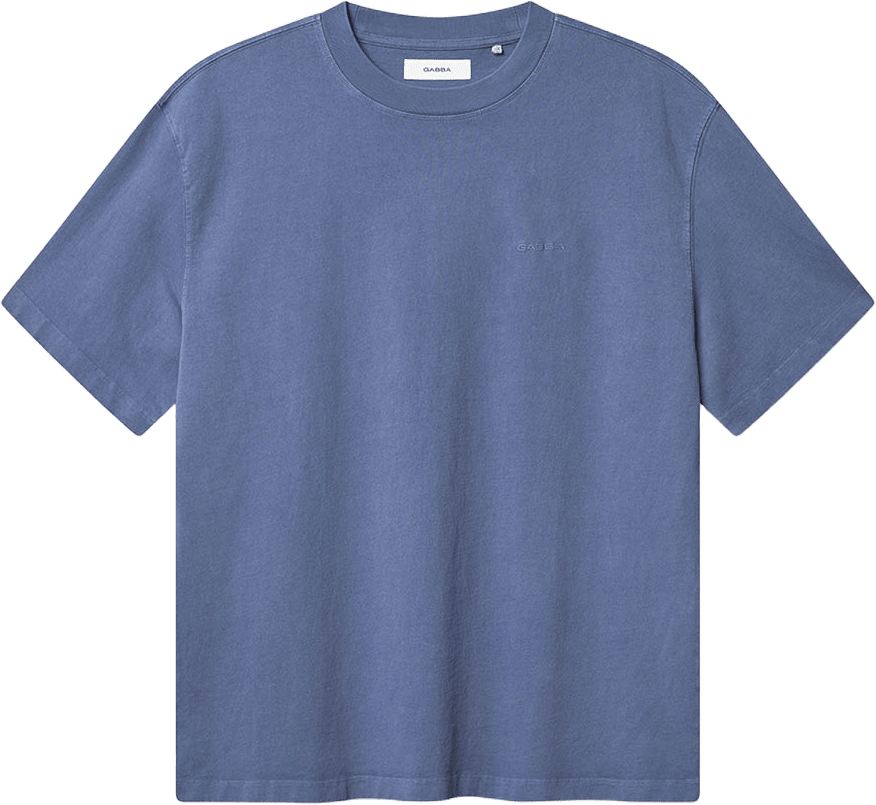 Nigel Wix Boxy Hour SS T-Shirt S/S, från GABBA, i färgen Vintage Indigo.