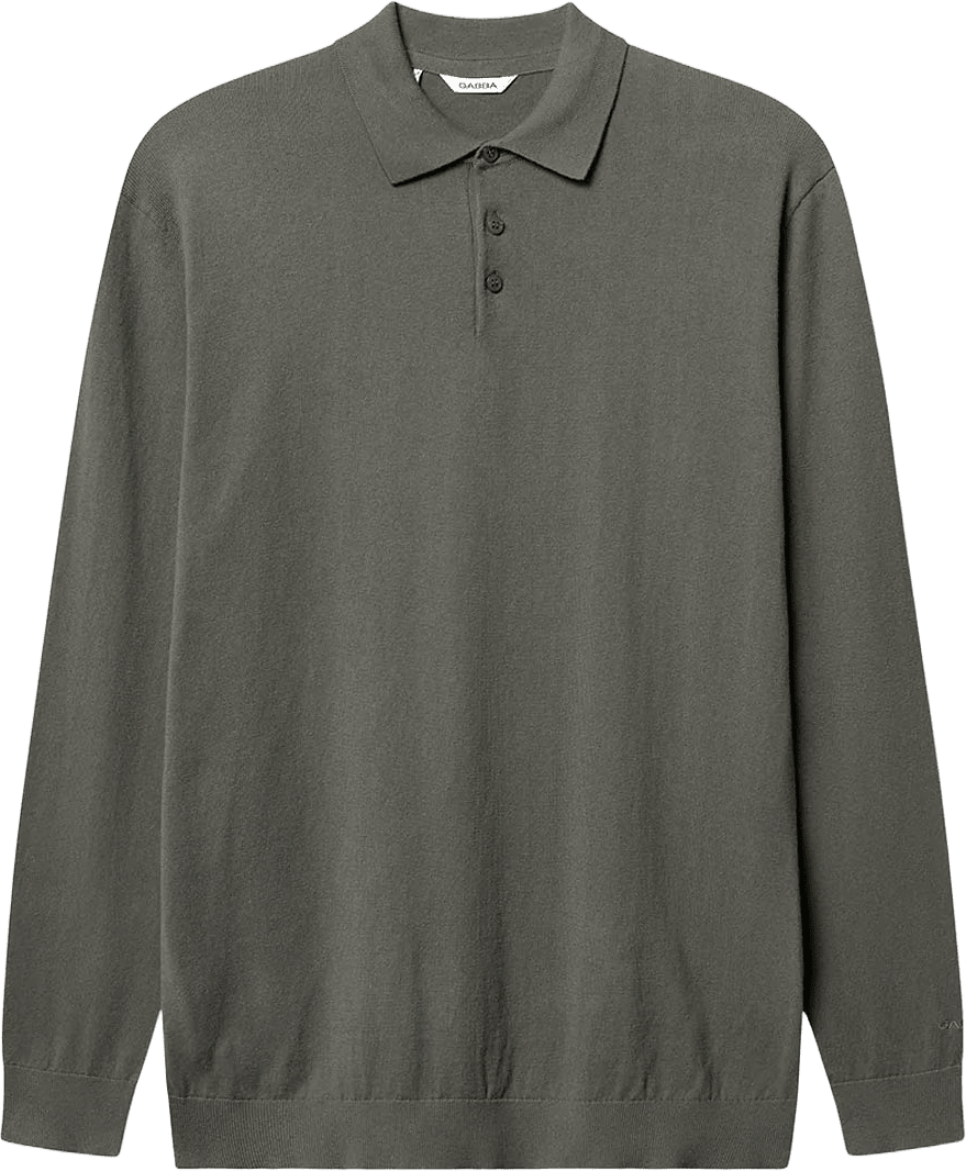 Amori Prex LS Knit, från GABBA, i färgen Dust Sage Green.