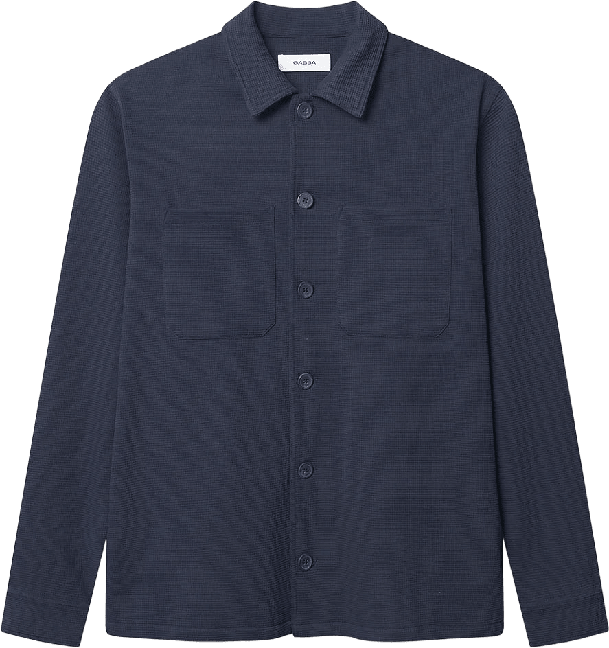 Como Waff Overshirt, från GABBA, i färgen Navy.