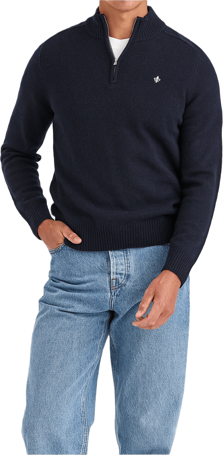 New Hertford Half Zip, från Morris, i färgen Navy.