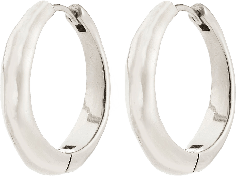 Harrison Hoops Silver-Plated