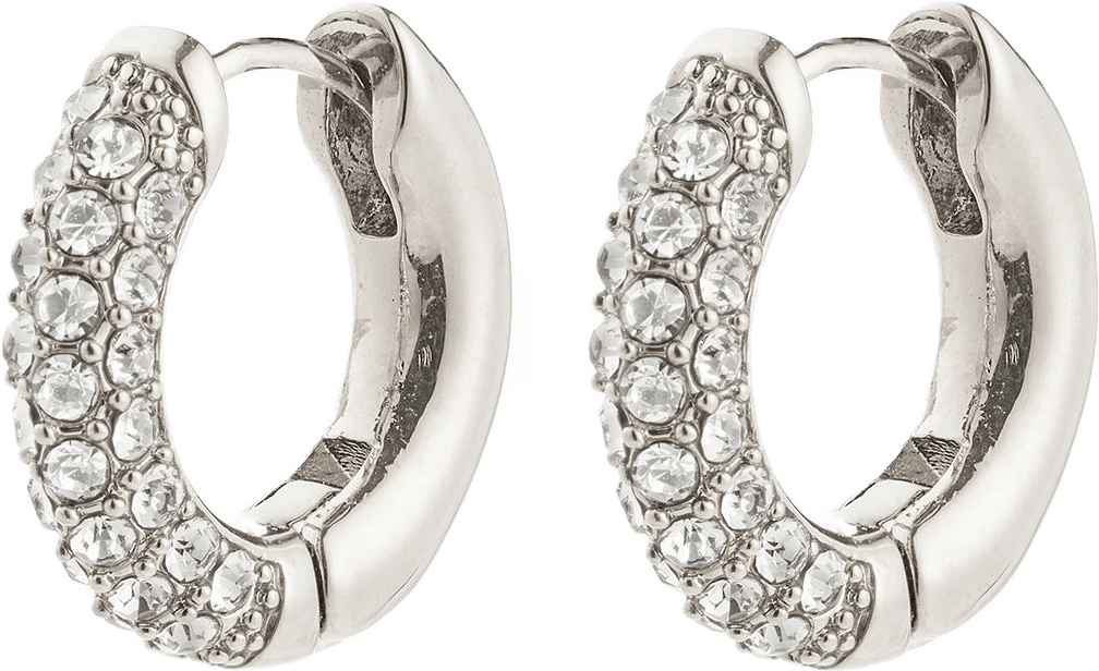 Tatum Small Hoops Silver-Plated
