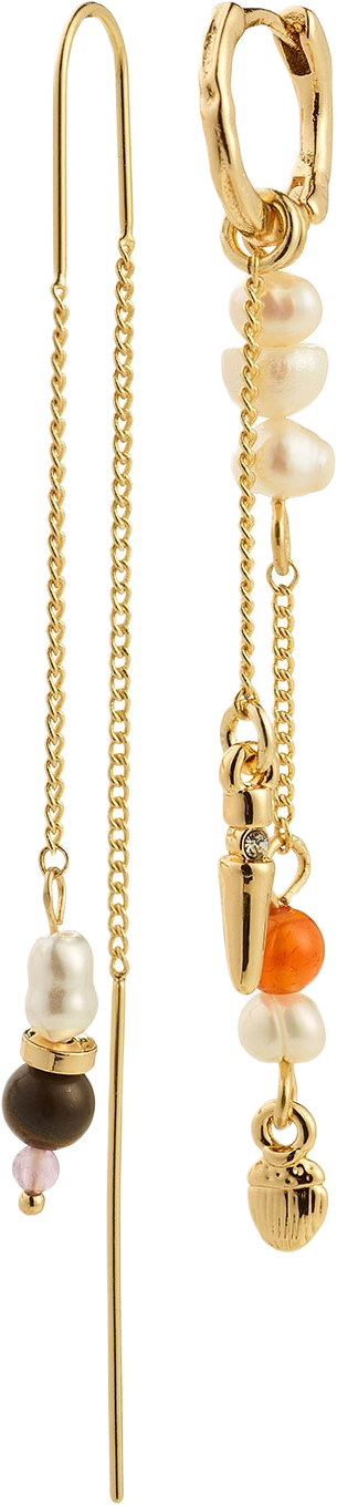 Between Chain Earrings Gold-Plated, från Pilgrim, i färgen Gold Plated.
