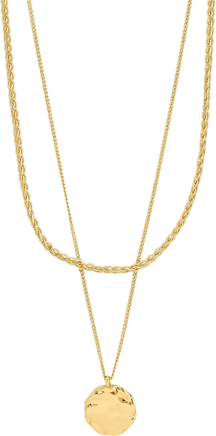 Declan Necklace 2-In-1 Set, Gold-Plated, från Pilgrim, i färgen Gold Plated.
