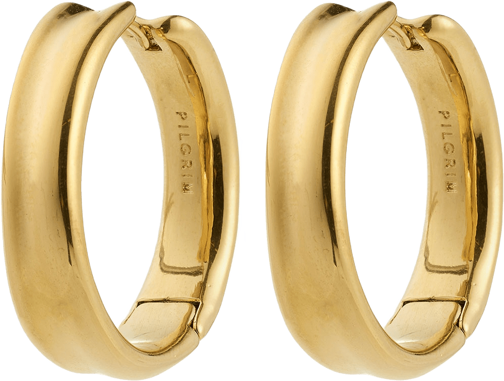 Kayden Hoops Gold-Plated