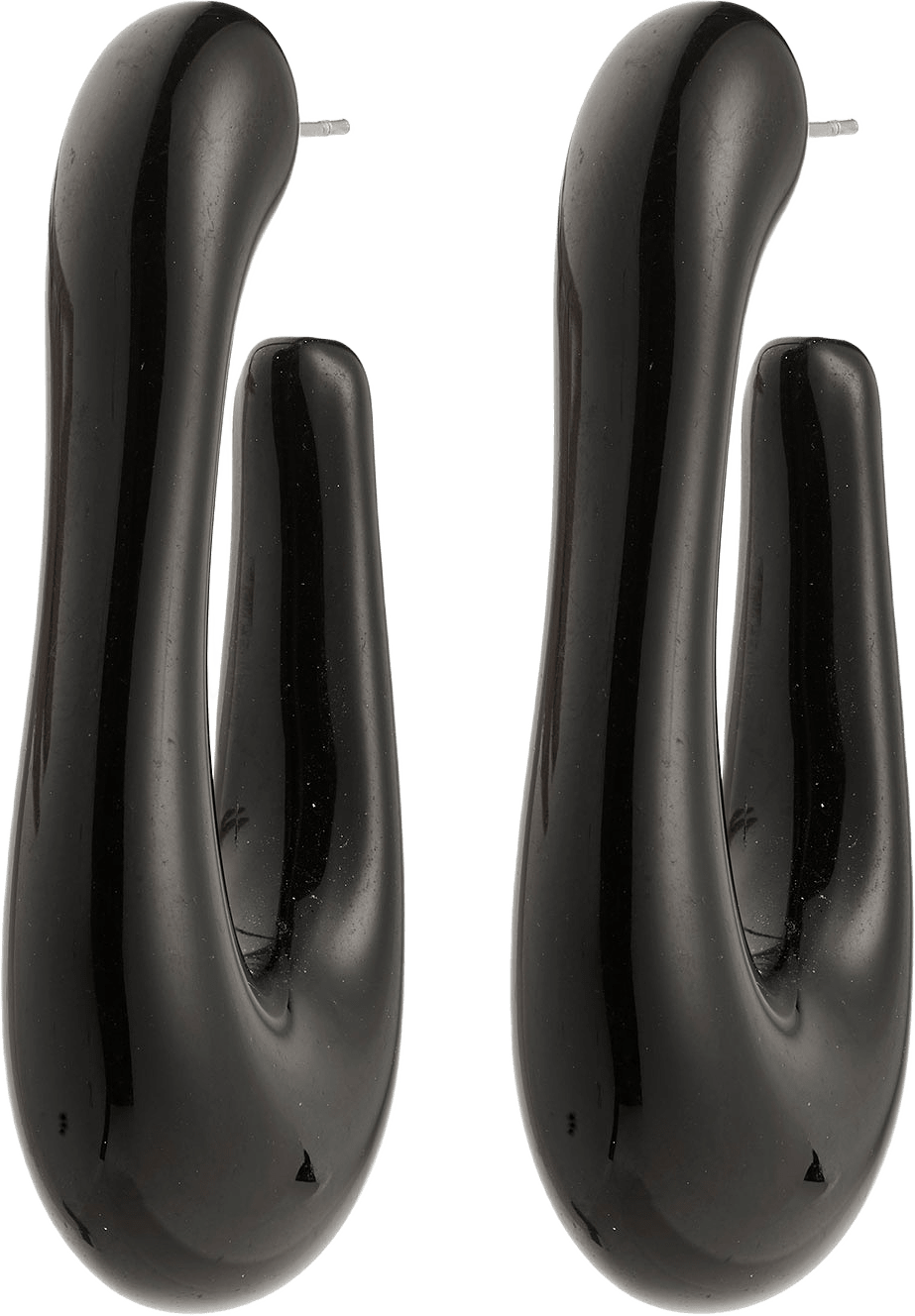 Elijah Earrings Black