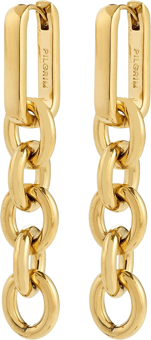 Phase Earrings Gold-Plated