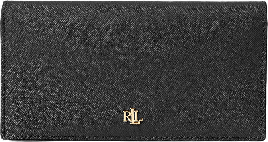 Crosshatch Leather Slim Wallet, från Lauren Ralph Lauren, i färgen Black.