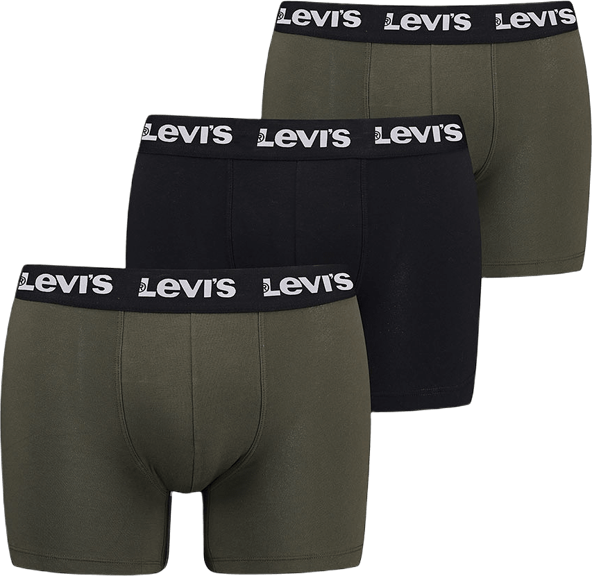 Levi's Repeat Logo Boxer brief 3-Pack, från Levi's, i färgen Khaki Combo.