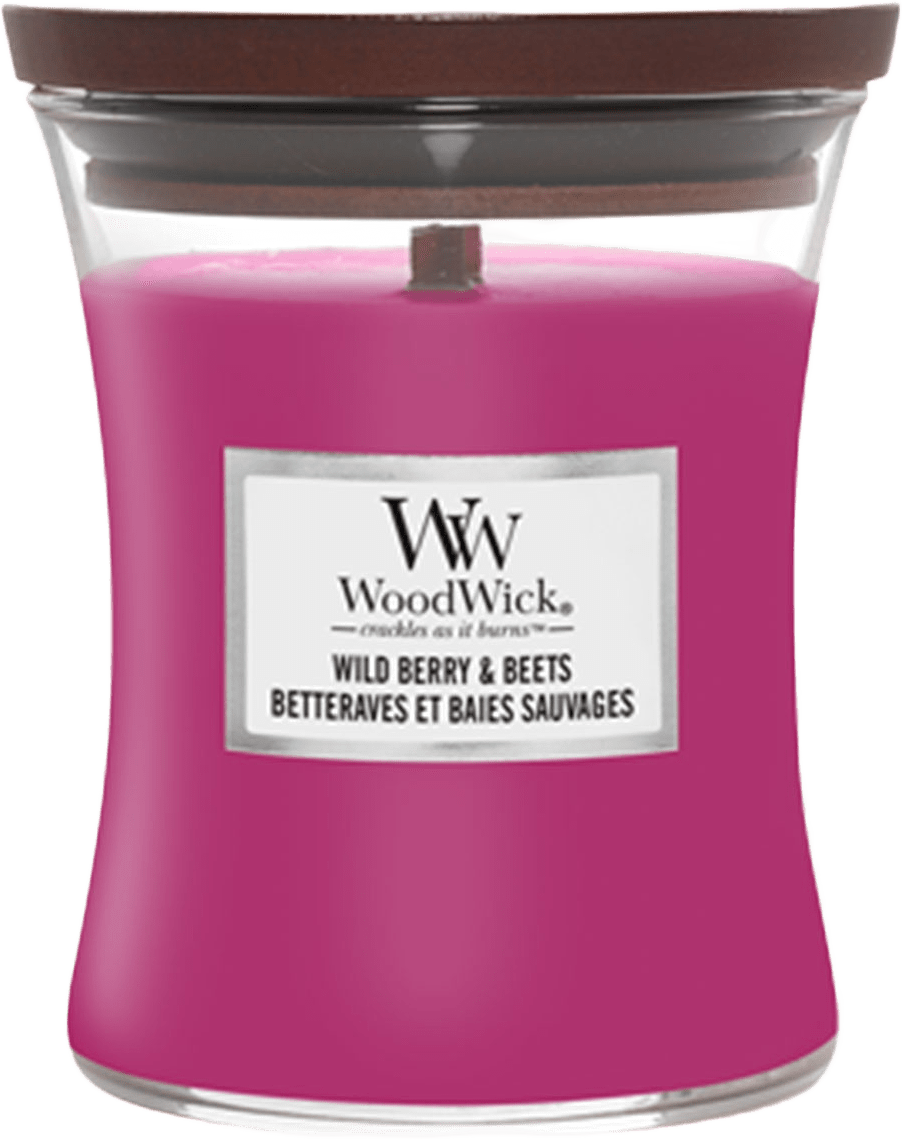 Hourglass Wild Berry & Beets Medium, från WoodWick, i färgen Wild Berry & Beets.