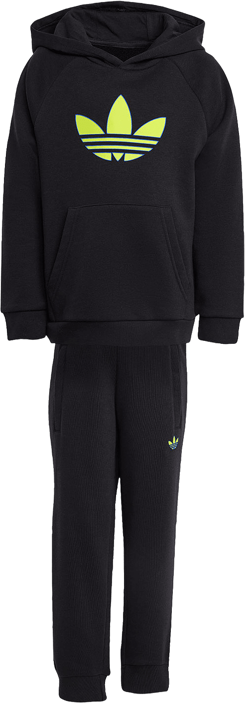 Graphic Trefoil Loose hoodie set, från Adidas Originals, i färgen Black.