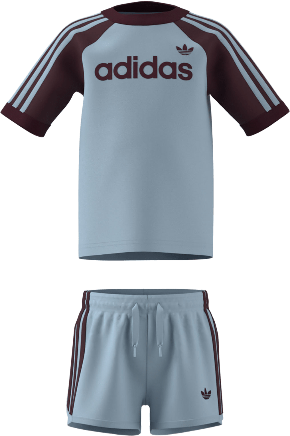 Sprinter Short Tee set, från Adidas Originals, i färgen Crsk/Maroon.