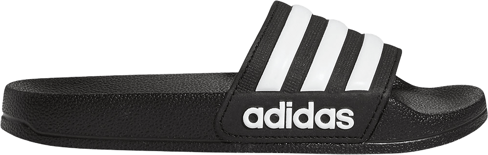 Adilette Badtofflor, från Adidas Originals, i färgen Cblack/Ftwwht/Cblack.