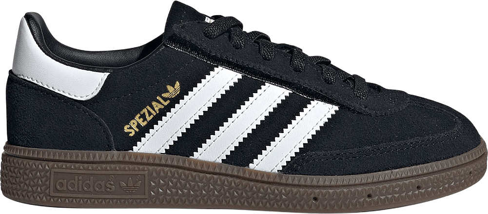 Handball Spezial Comfort Closure Skor med elastisk snörning för barn, från Adidas Originals, i färgen Cblack/Ftwwht/Gum5.