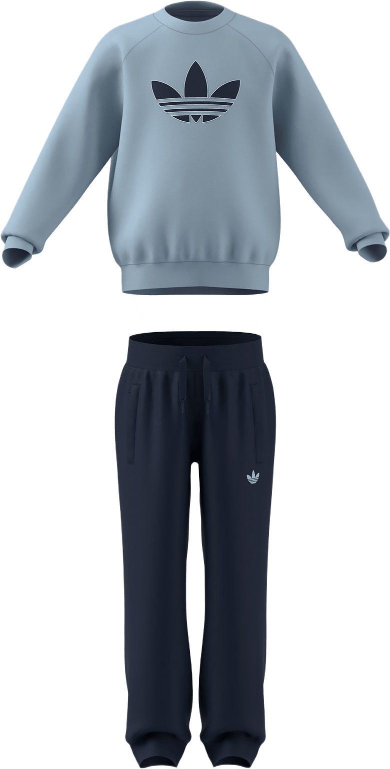 Trefoil Loose Crew set, från Adidas Originals, i färgen Crsk/Nindig.