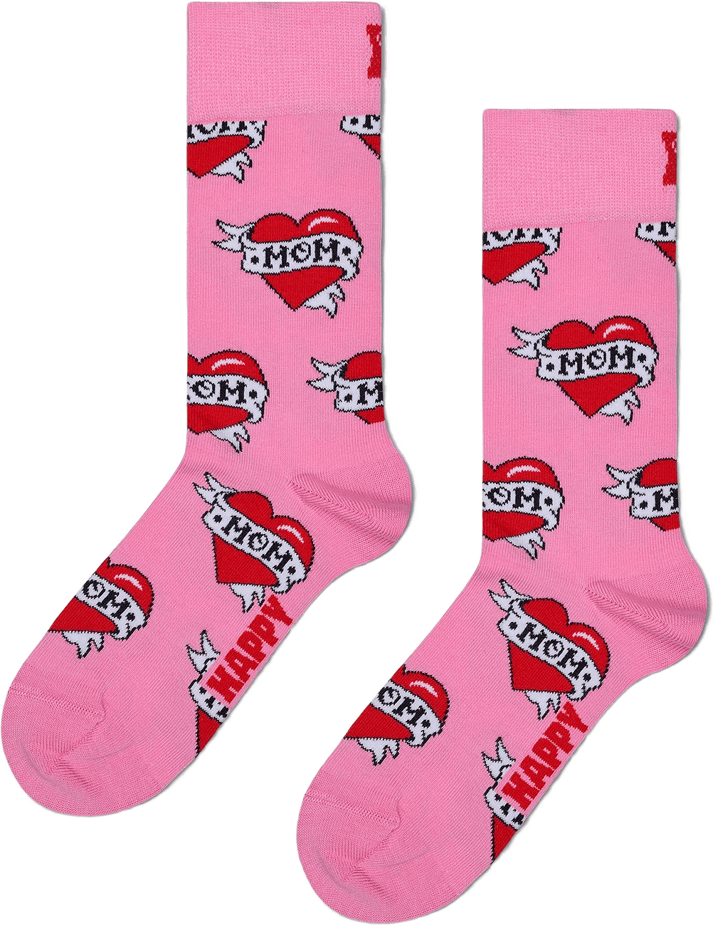 Mom Sock, från Happy Socks, i färgen Pink.