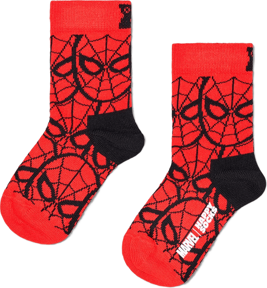 Kids MARVEL™ Spider-Man Sock, från Happy Socks, i färgen Red.