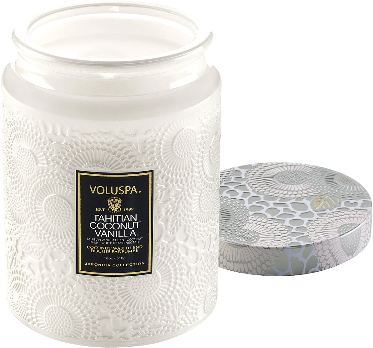 Tahitian Coconut Vanilla Large Jar Candle, från Voluspa.