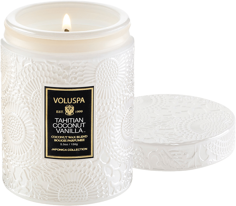 Tahitian Coconut Vanilla Small Jar Candle, från Voluspa.