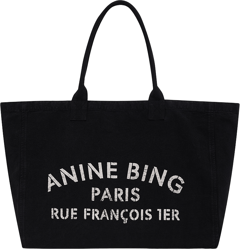 Leo Canvas Tote, från Anine Bing, i färgen Black.