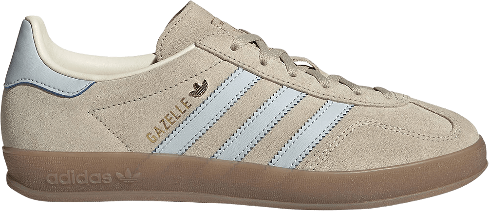 Gazelle Indoor Skor, från Adidas Originals, i färgen Wonbei/Halblu/Gum5.