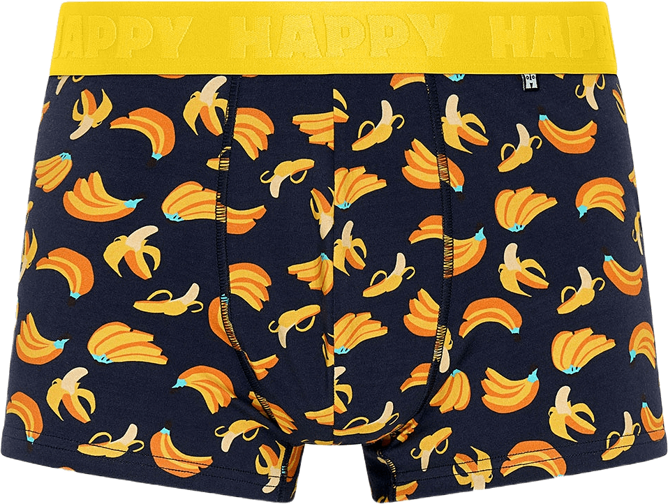 1-Pack Banana Short Boxer, från Happy Socks, i färgen Navy.
