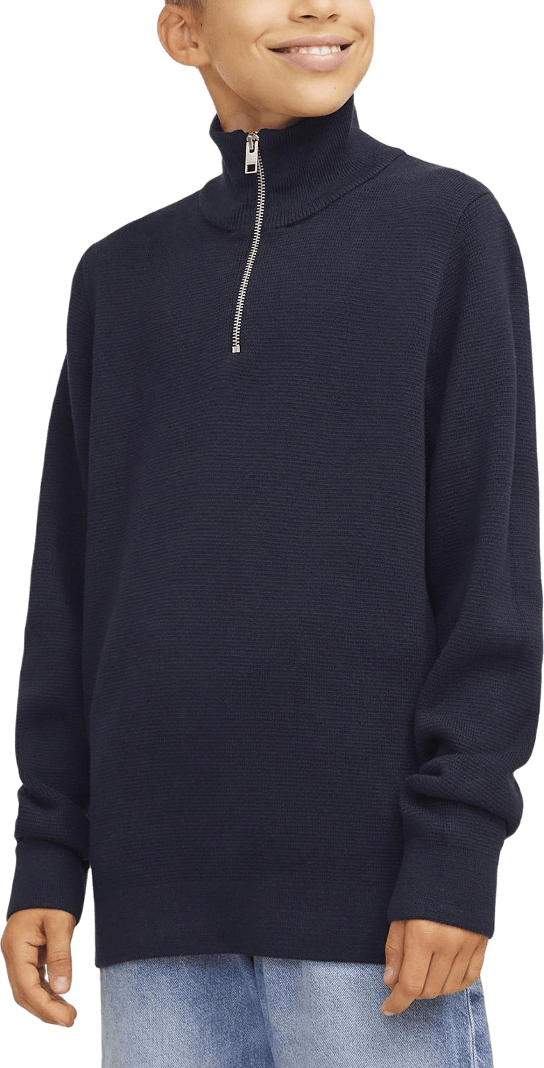 Tröja half-zip Milano, från Jack & Jones, i färgen Night Sky.