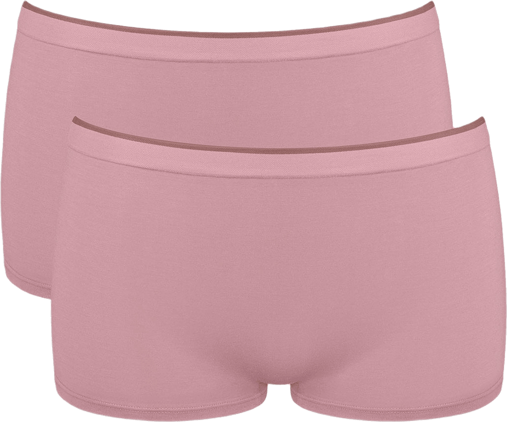 GO Sense Short 2P, från Sloggi, i färgen Tea Rose.