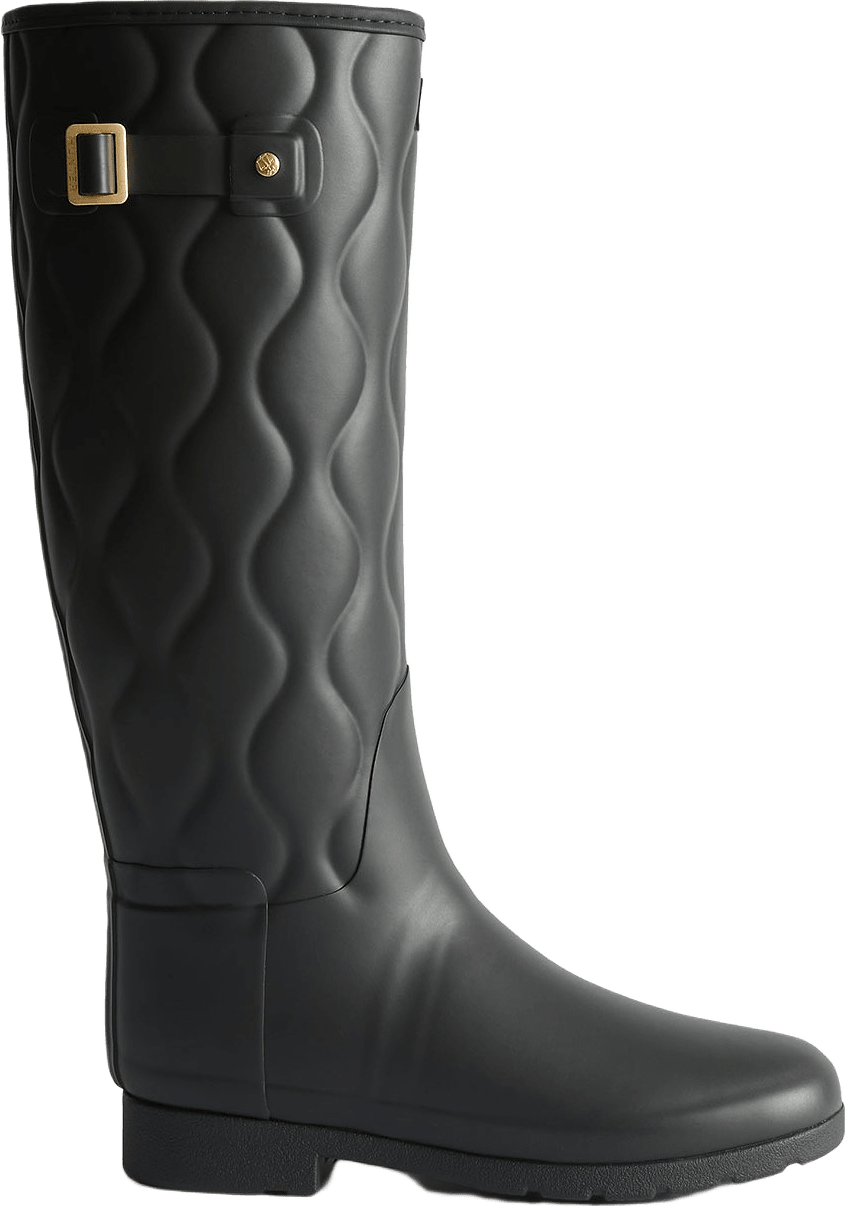WOMENS ORIGINALS REFINED TALL ONION QUILT, från Hunter, i färgen Black.