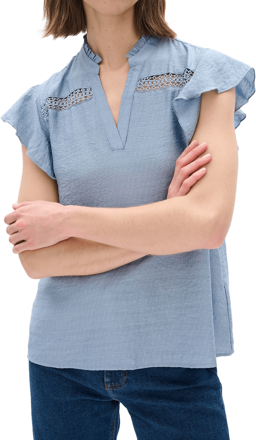 Ima Blouse, från Inwear, i färgen Bleached Blue.