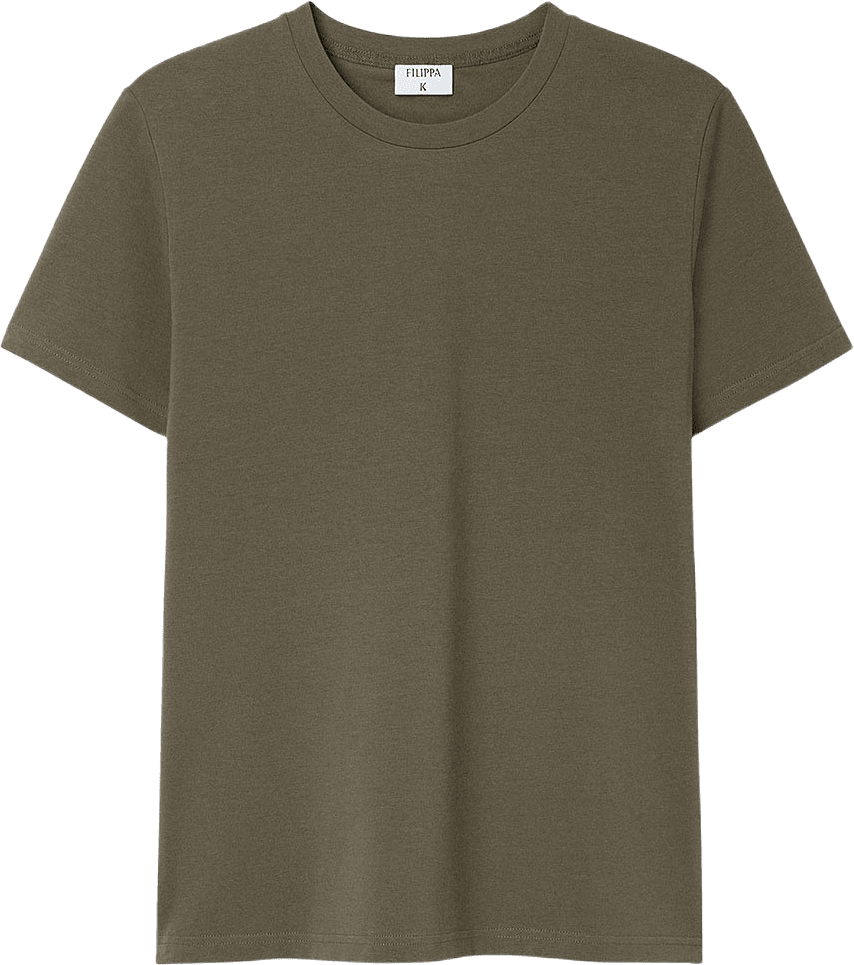 Stretch Cotton Tee, från Filippa K, i färgen Dark Olive Green.