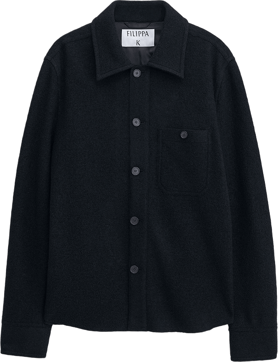 Boiled Wool Shirt Jacket