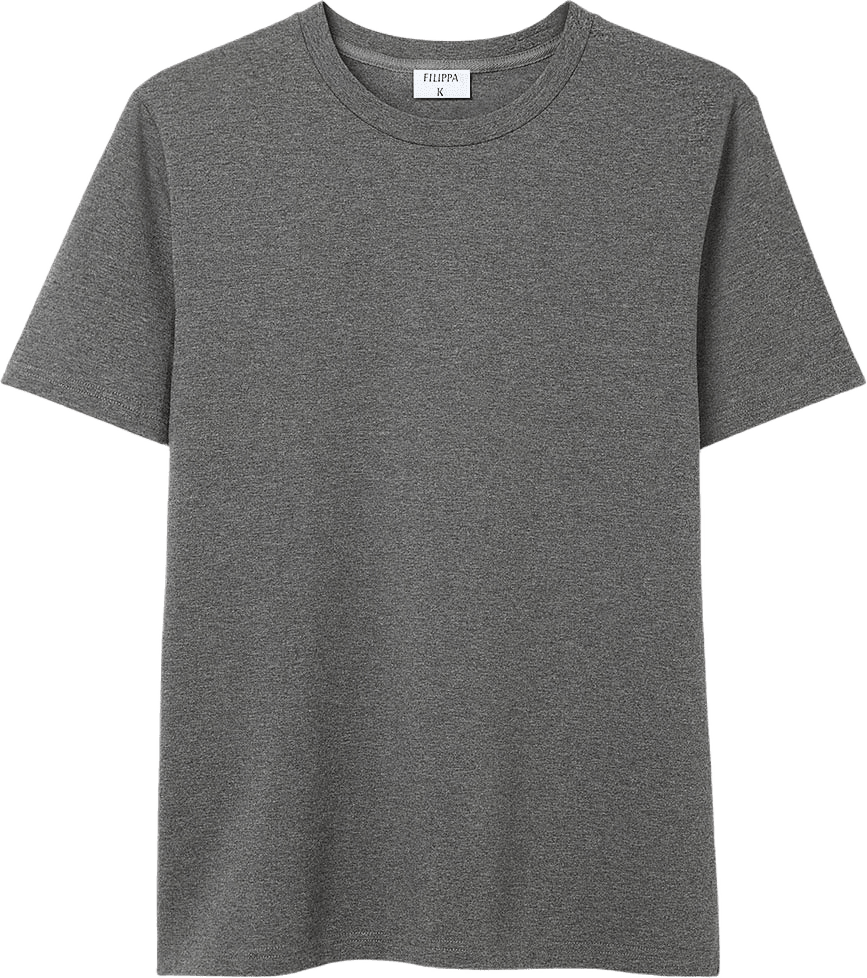 Stretch Cotton Tee, från Filippa K, i färgen Anthracite Melange.