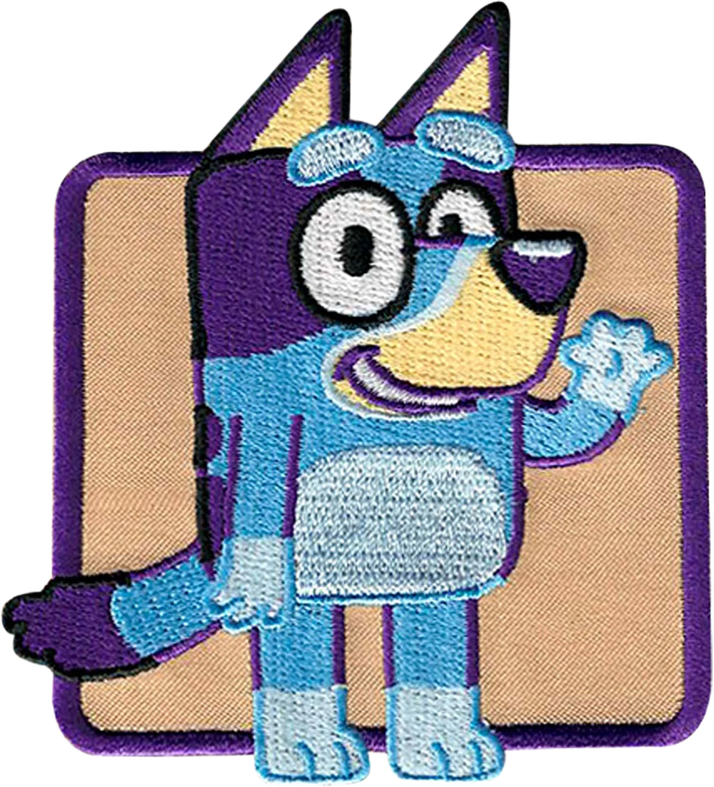 Applikation Bluey, från Trend-Tex, i färgen Bluey.