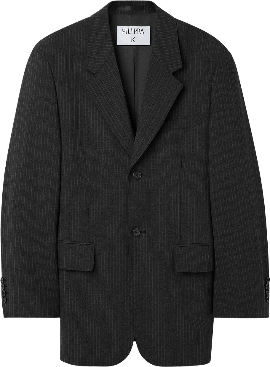 Hourglass Pinstripe Blazer