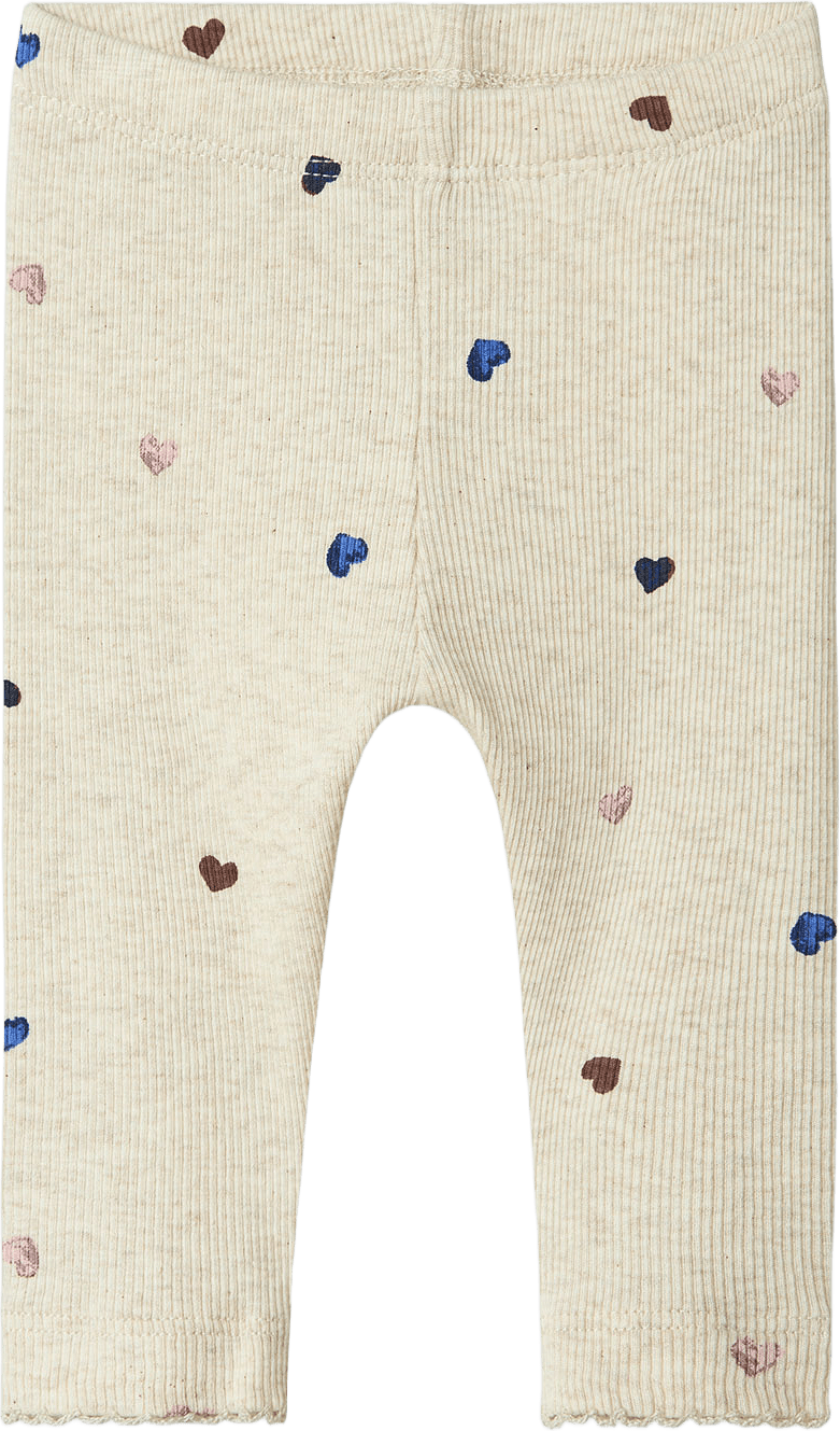 Nbfnutti Legging Noos, från Name It, i färgen Peyote Melange.