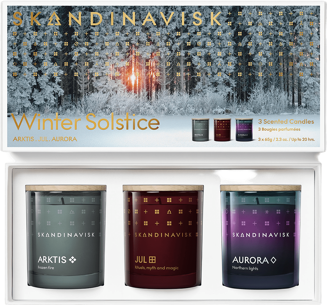 Winter Solstice Doftljus 65g x 3, från Skandinavisk.