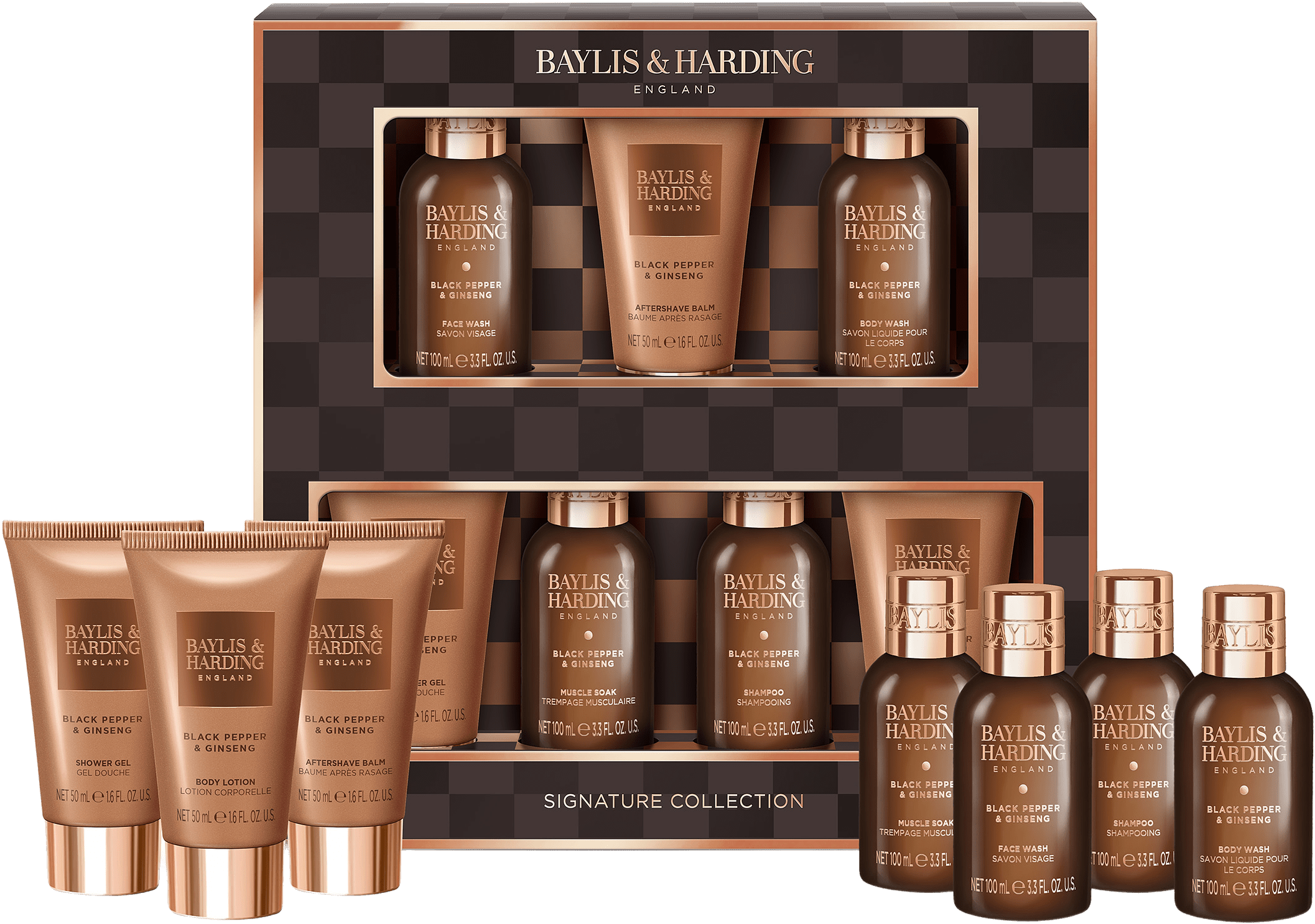 Men`s Black Pepper & Ginseng Essential Gift Set, från Baylis & Harding.