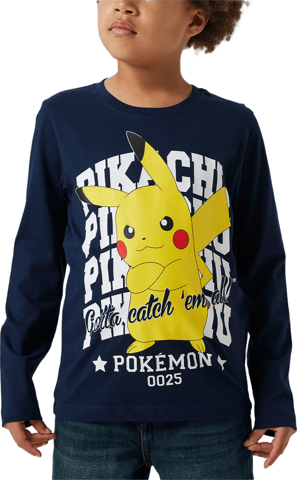 Nkmast Pokemon Ls Nreg Top Box Noos Sky, från Name It, i färgen Navy Blazer.