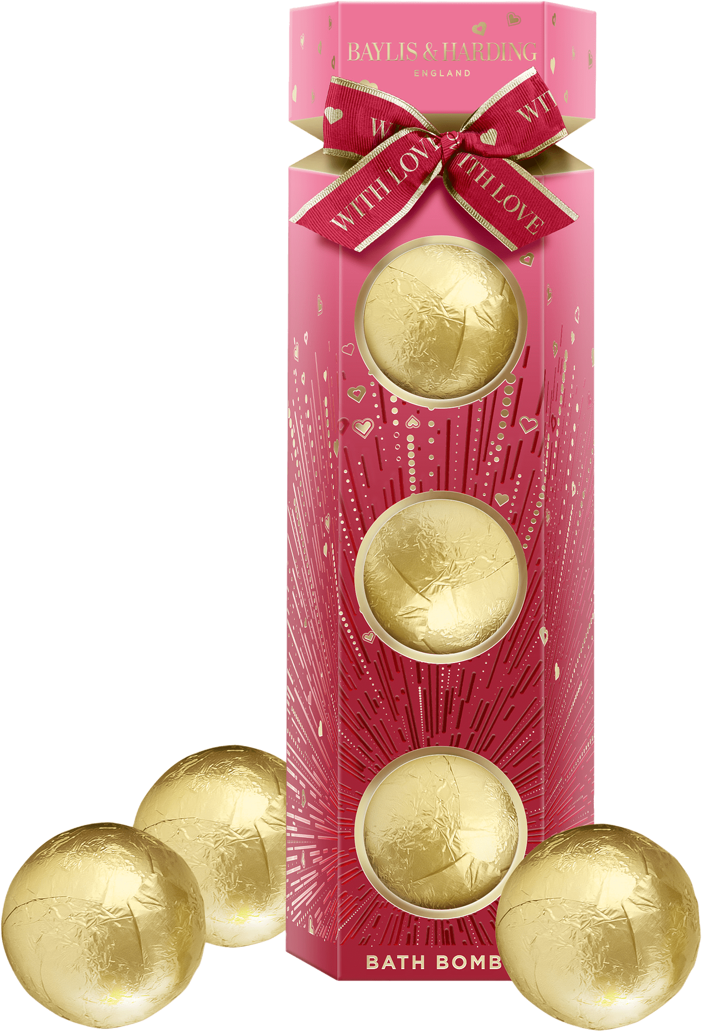 Midnight Cherry Bath Fizzer Trio Gift Set, från Baylis & Harding.
