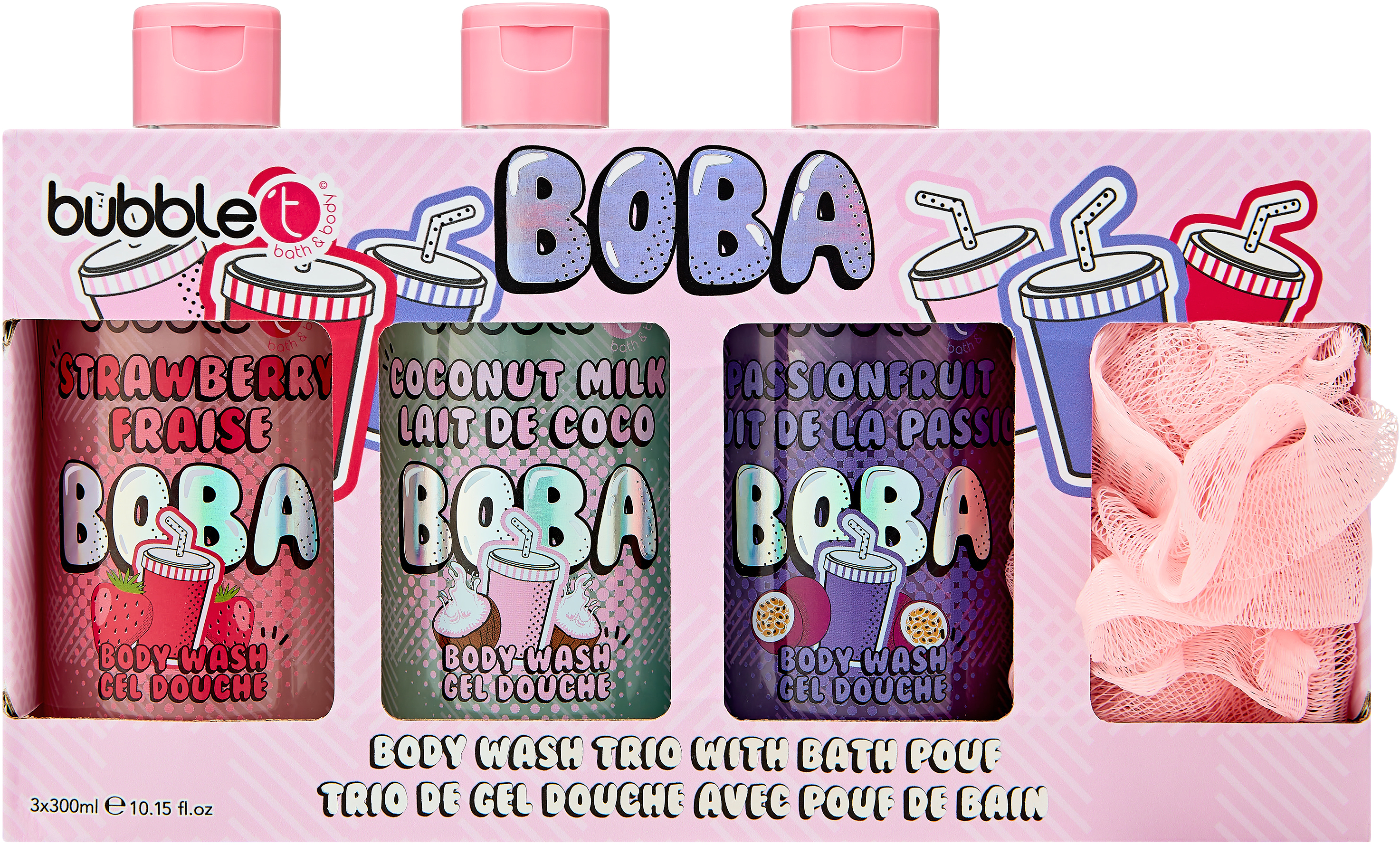 Boba Body Wash Trio, från BubbleT.