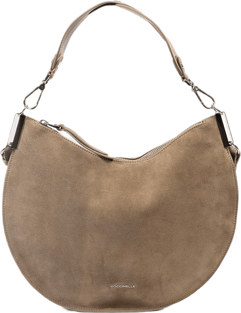 COCCINELLESUNUP SUEDE, från Coccinelle, i färgen Warm Taupe.