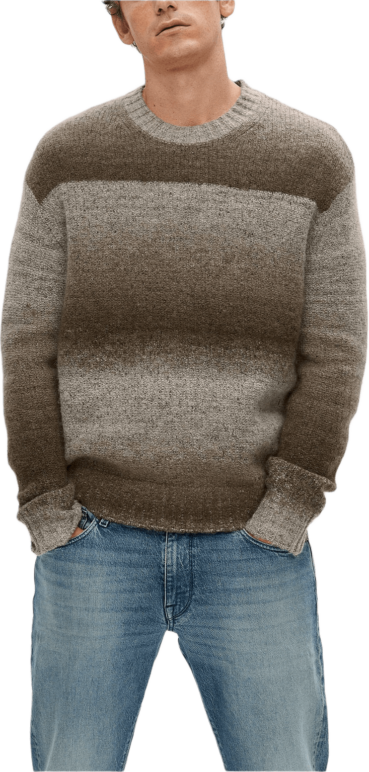 SLHGAARD Pullover, från Selected Homme, i färgen Chinchilla Multi Color.