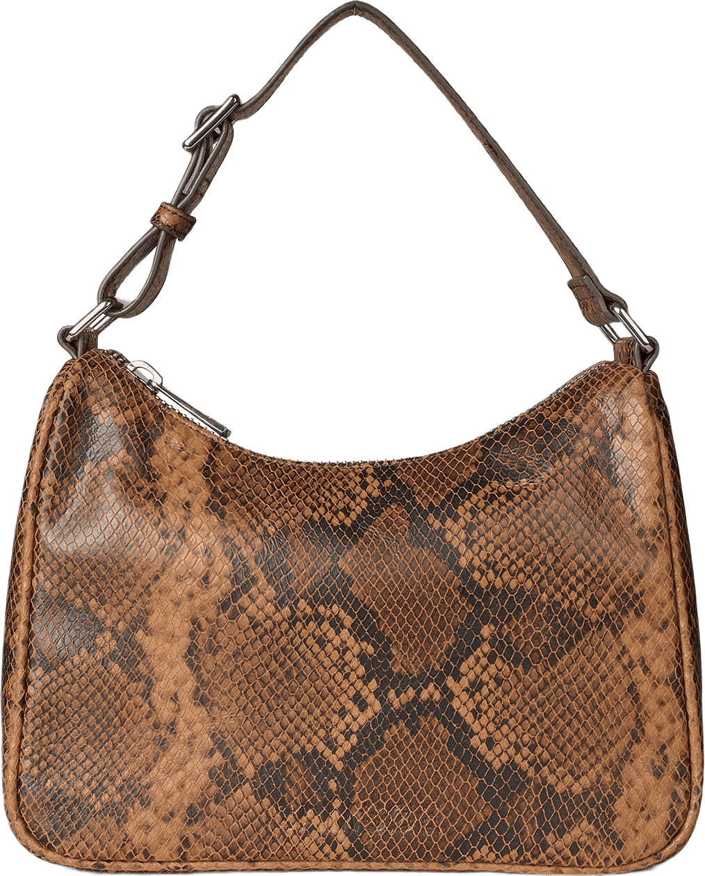 Sacima Handbag 15684, från SAMSOE SAMSOE, i färgen Dark Brown Snake.